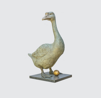 James Coplestone Goose and Golden Egg Sculpture
